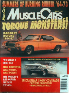 MUSCLE CARS 1992 MAR - ROCKETS OLDS V8, 428CJ, BUICKS, GTX'69 STAGE 1, NMCA
